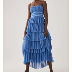ANTHROPOLOGIE Tiered Hutch Strapless Tulle Dress (size 2)